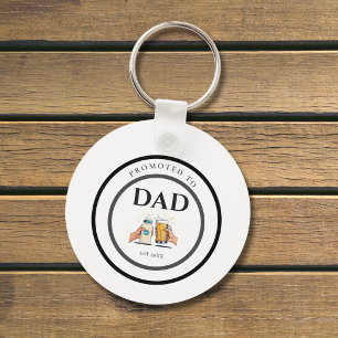 Promoted to Dad Est 2026 Keychain Gift