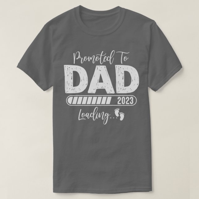 Promoted To Dad Est  T-Shirt (Design Front)