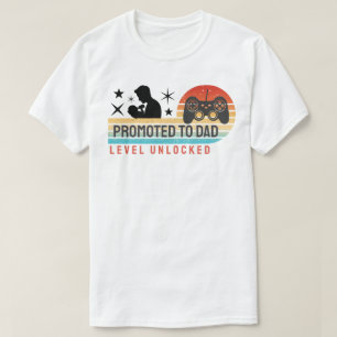 Promoted to Dad – Level Unlocked T-Shirt