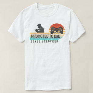 Promoted to Dad – Level Unlocked T-Shirt