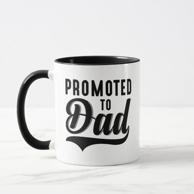 Promoted To Dad Mug (Left)