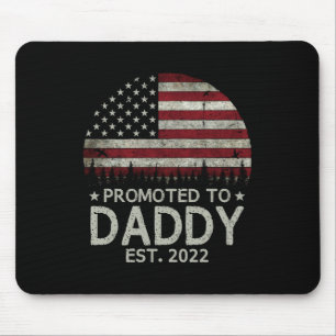 Promoted to Daddy Est 2022 First Time Dad Mouse Pad