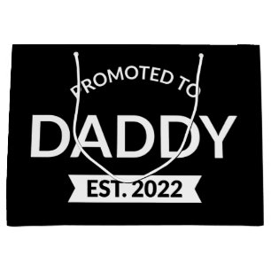 Promoted To Daddy Est. 2022 II Large Gift Bag