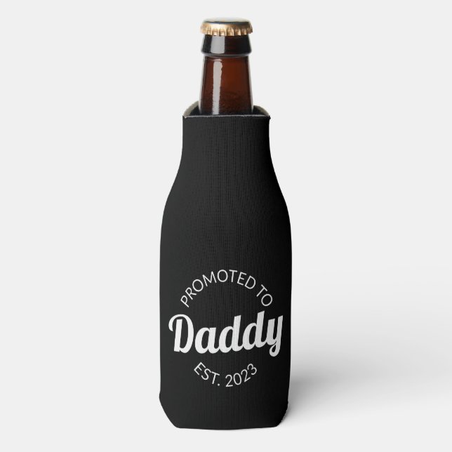Promoted To Daddy Est. 2023 I Bottle Cooler (Bottle Front)