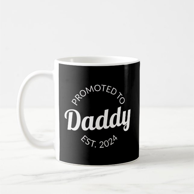 Promoted To Daddy Est. 2024 I Coffee Mug (Left)
