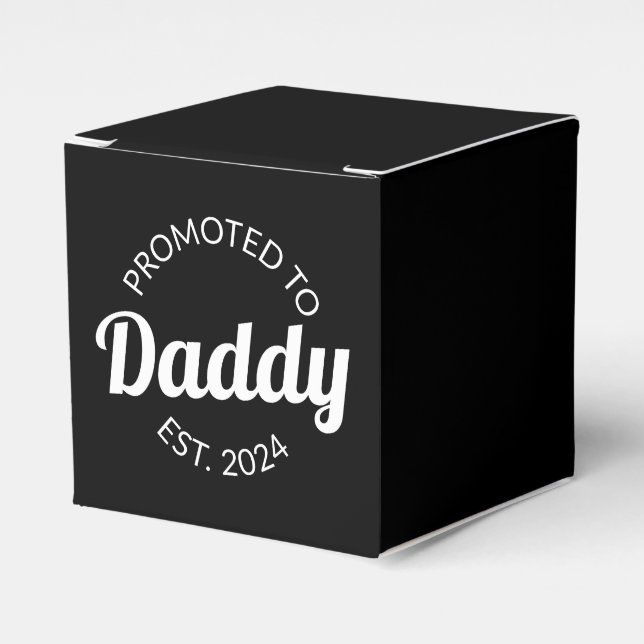Promoted To Daddy Est. 2024 I Favor Box (Front Side)