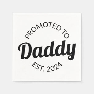 Promoted To Daddy Est. 2024 I Napkin