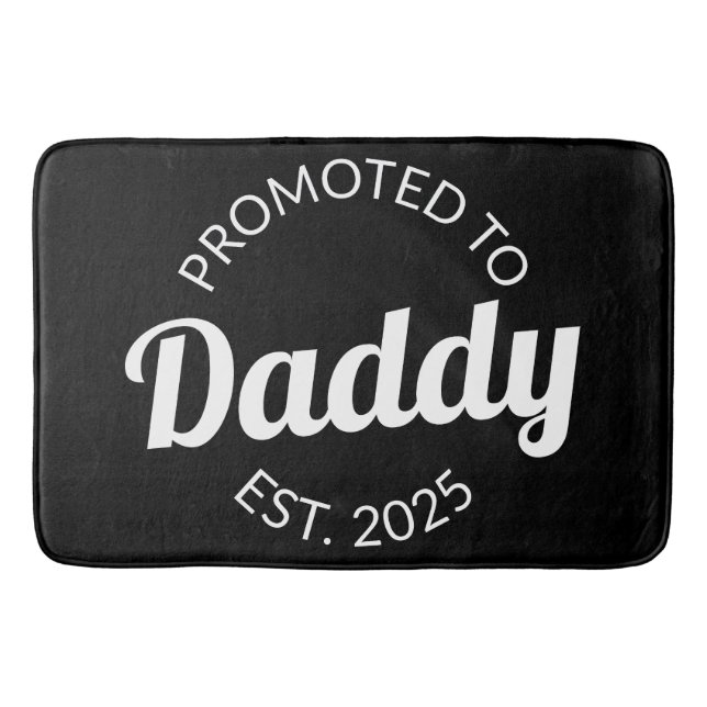 Promoted To Daddy Est. 2025 I Bath Mat (Front)