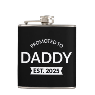 Promoted To Daddy Est. 2025 II Hip Flask