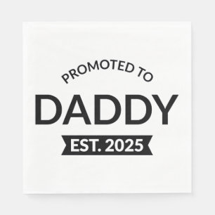 Promoted To Daddy Est. 2025 II Napkin