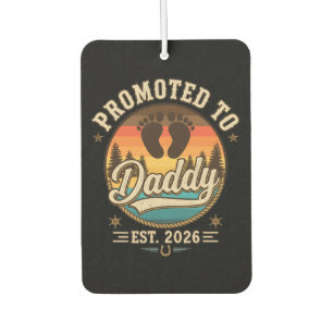 Promoted to Daddy Est 2026 Air Freshener