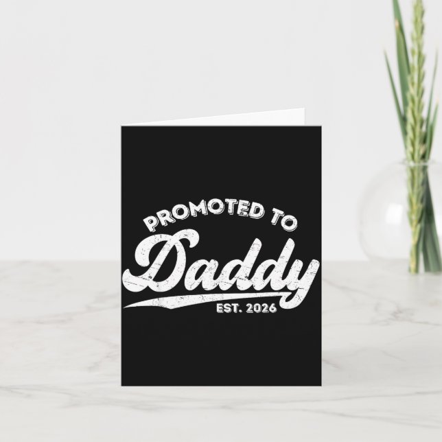 Promoted To Daddy Est 2026 Baby Announcement For N (Front)