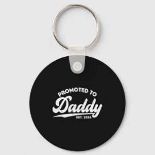Promoted To Daddy Est 2026 Baby Announcement For N Keychain