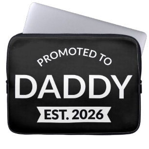 Promoted To Daddy Est. 2026 II Laptop Sleeve