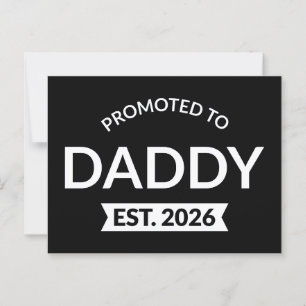 Promoted To Daddy Est. 2026 II Postcard