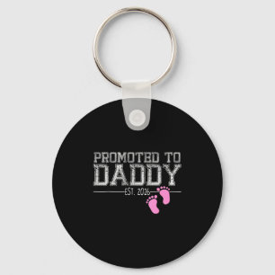 Promoted To Daddy Est. 2026 Shirt New Daddy New Da Keychain