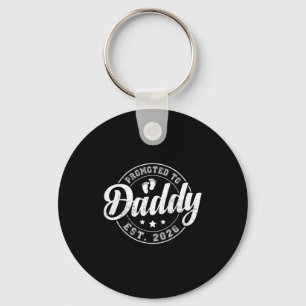 Promoted To Daddy Est 2026 Soon To Be Dad New Fath Keychain