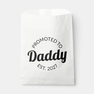 Promoted To Daddy Est 2027 New Dad Baby Shower I Favour Bag