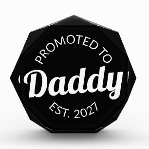 Promoted To Daddy Est 2027 New Dad Baby Shower I Photo Block