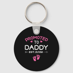 Promoted To Daddy It's A Girl Est 2026 New Dad Fir Keychain