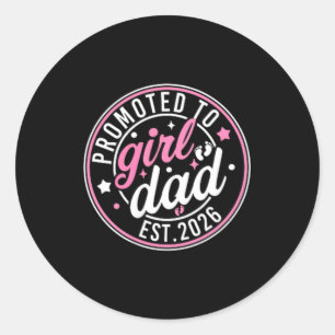 Promoted to Daddy of Ba Classic Round Sticker