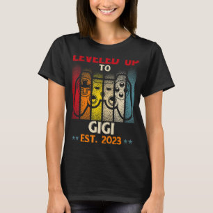 Promoted To Gigi 2023 Levelled Up To Pregnancy 202 T-Shirt