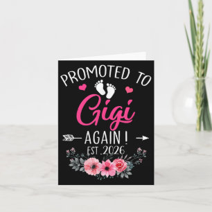 Promoted To Gigi Again Est 2026 Mothers Day Card