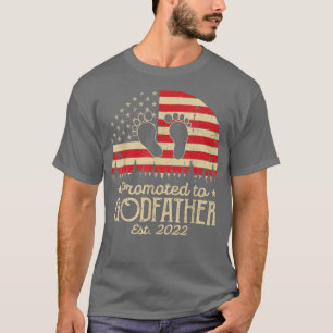 Promoted to Godfather Est 2022 Men First Time Godf T-Shirt