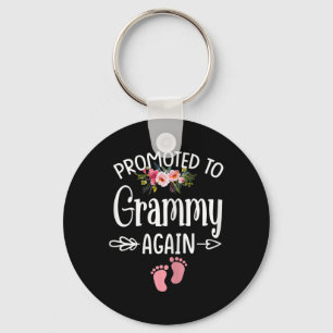 Promoted To Grammy Again Shirt Flower New Grammy Keychain