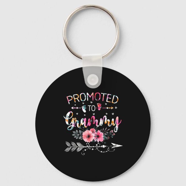Promoted To Grammy Announcement Funny New Grammy M Keychain (Front)