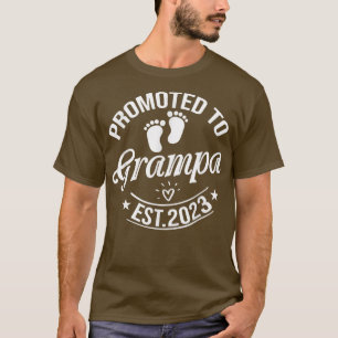 Promoted To Grampa 2023 Pregnancy Announcement Gra T-Shirt