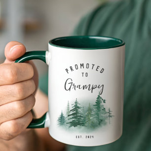 Promoted To Grampy Year Est. Mug