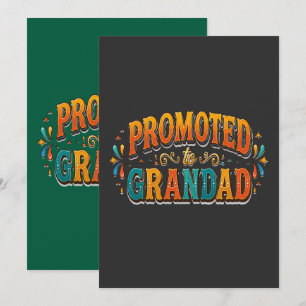 Promoted to Grandad Announcement