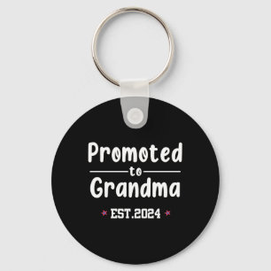 Promoted to Grandma 2024 Keychain