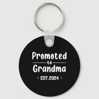 Promoted to Grandma 2024 Keychain