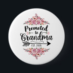 Promoted To Grandma 2025 Pregnancy Announcement 3 Inch Round Button<br><div class="desc">Promoted To Grandma 2025 Pregnancy Announcement</div>