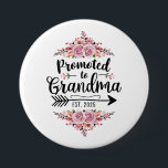 Promoted To Grandma 2025 Pregnancy Announcement 3 Inch Round Button<br><div class="desc">Promoted To Grandma 2025 Pregnancy Announcement</div>