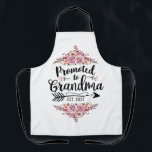 Promoted To Grandma 2025 Pregnancy Announcement Apron<br><div class="desc">Promoted To Grandma 2025 Pregnancy Announcement</div>