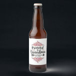 Promoted To Grandma 2025 Pregnancy Announcement Beer Bottle Label<br><div class="desc">Promoted To Grandma 2025 Pregnancy Announcement</div>