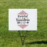 Promoted To Grandma 2025 Pregnancy Announcement Garden Sign<br><div class="desc">Promoted To Grandma 2025 Pregnancy Announcement</div>