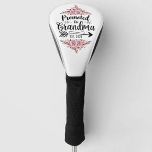 Promoted To Grandma 2025 Pregnancy Announcement Golf Head Cover