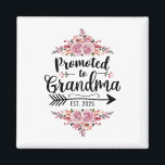 Promoted To Grandma 2025 Pregnancy Announcement Magnet<br><div class="desc">Promoted To Grandma 2025 Pregnancy Announcement</div>
