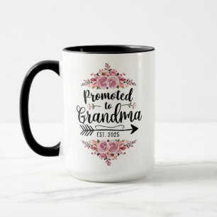 Promoted To Grandma 2025 Pregnancy Announcement Mug