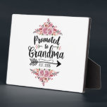 Promoted To Grandma 2025 Pregnancy Announcement Plaque<br><div class="desc">Promoted To Grandma 2025 Pregnancy Announcement</div>