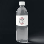 Promoted To Grandma 2025 Pregnancy Announcement Water Bottle Label<br><div class="desc">Promoted To Grandma 2025 Pregnancy Announcement</div>