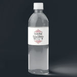 Promoted To Grandma 2025 Pregnancy Announcement Water Bottle Label<br><div class="desc">Promoted To Grandma 2025 Pregnancy Announcement</div>