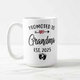 Promoted to Grandma 2025 Soon To Be Grandmother Coffee Mug