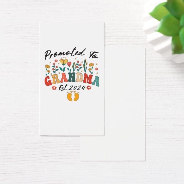 Promoted to Grandma est. 2024 GrandparProfile Card (Desk)