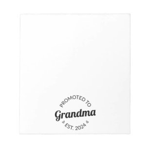 Promoted To Grandma Est. 2024 I Notepad
