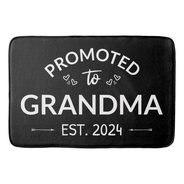 Promoted To Grandma Est. 2024 II Bath Mat (Front)